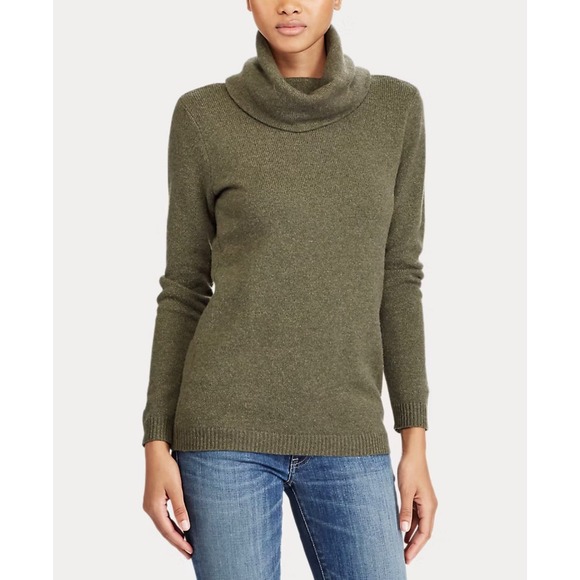 Ralph Lauren Purple Label 100% Cashmere Turtleneck Sweater Medium Italy #GH6-6 - Picture 2 of 10